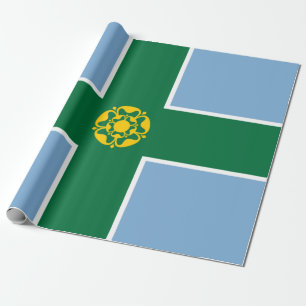 Papel De Regalo Bandera de Derbyshire (condado de Inglaterra, Rein