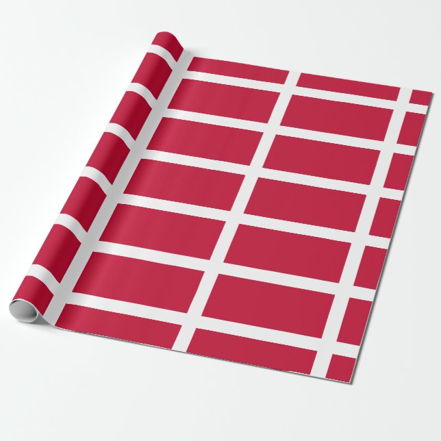 Papel De Regalo Bandera de Dinamarca (Desenrollado)