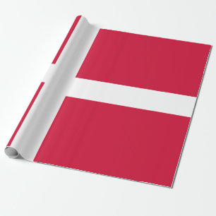 Papel De Regalo Bandera de Dinamarca o tela danesa