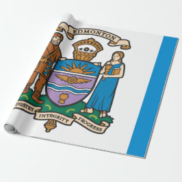 Papel De Regalo Bandera de Edmonton (Alberta, Canadá)