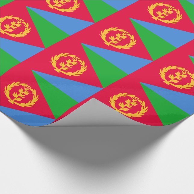 Papel De Regalo Bandera de Eritrea (Esquina)