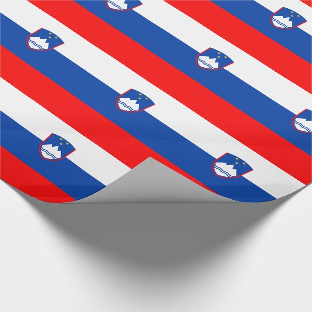 Papel De Regalo Bandera de Eslovenia (Esquina)