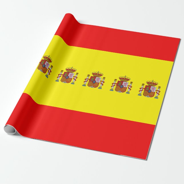 Papel De Regalo Bandera de España (Desenrollado)