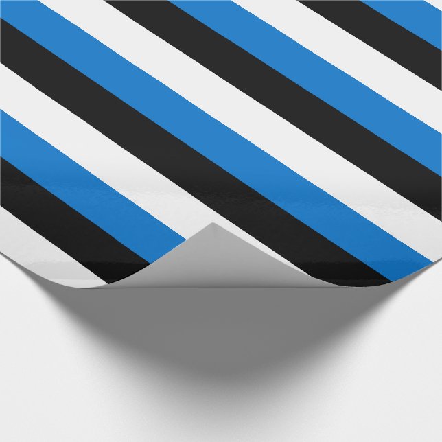 Papel De Regalo Bandera de Estonia (Esquina)