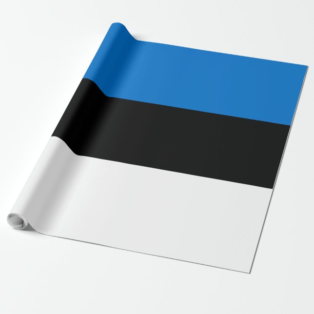 Papel De Regalo Bandera de Estonia (Desenrollado)