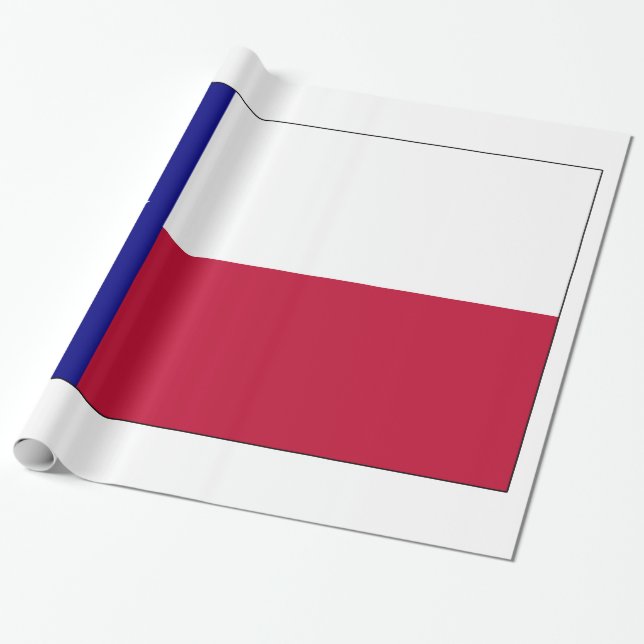 Papel De Regalo Bandera de estrella solitaria de Texas (Desenrollado)