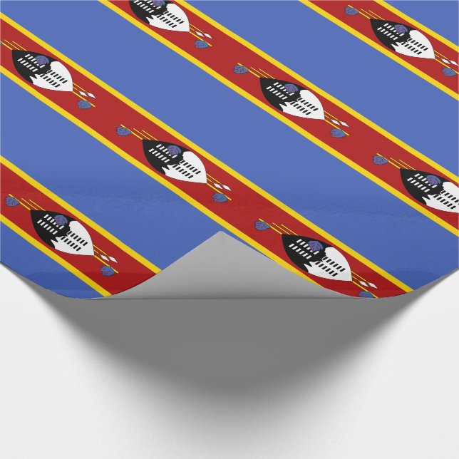 Papel De Regalo Bandera de Eswatini (Esquina)