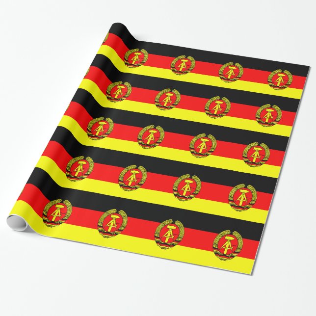 Papel De Regalo Bandera de Europa Alemania (Desenrollado)