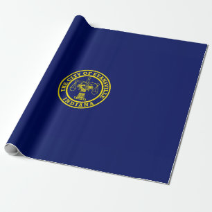 Papel De Regalo Bandera de Evansville (Indiana)