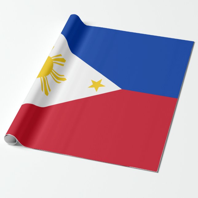 Papel De Regalo Bandera de Filipinas (Desenrollado)