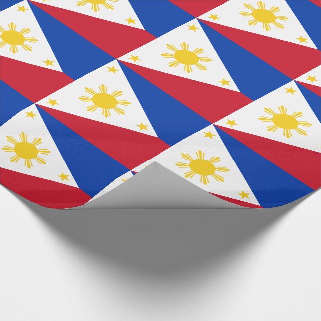Papel De Regalo Bandera de Filipinas (Esquina)