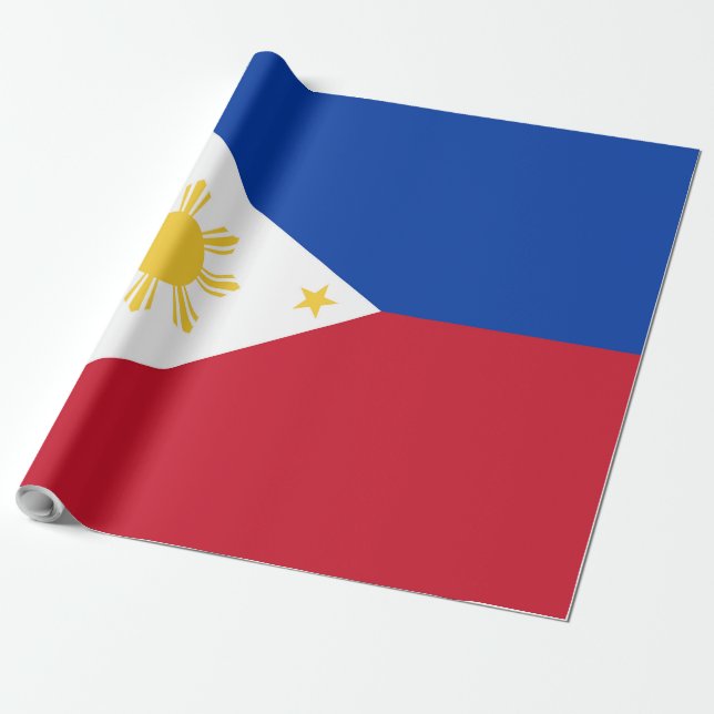 Papel De Regalo Bandera de Filipinas (Desenrollado)