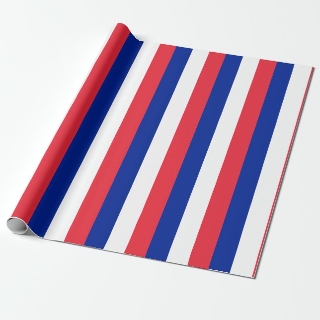 Papel De Regalo Bandera de Francia (Desenrollado)