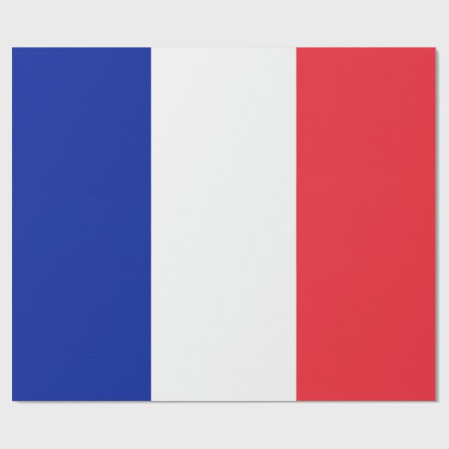 Papel De Regalo Bandera de Francia (Superficie plana)