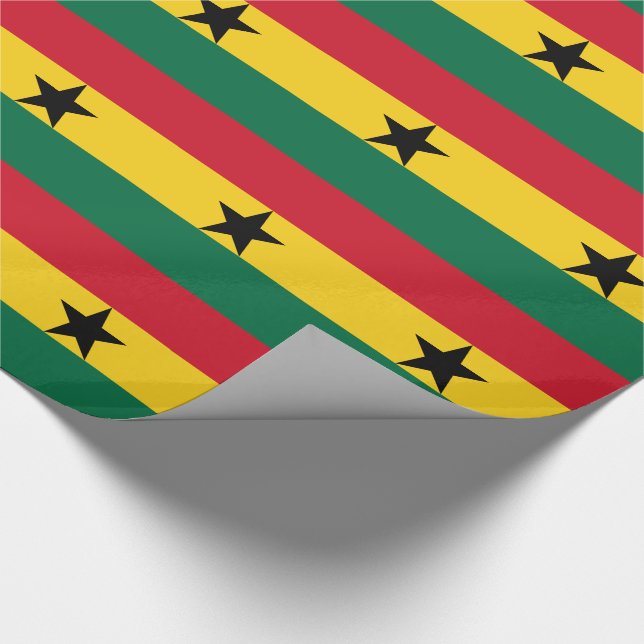 Papel De Regalo Bandera de Ghana (Esquina)