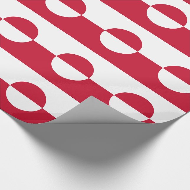 Papel De Regalo Bandera de Groenlandia (Esquina)