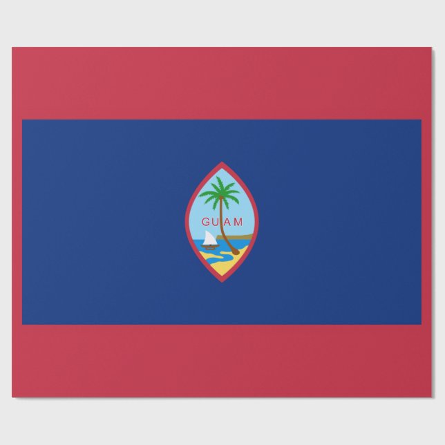 Papel De Regalo Bandera de Guam (Superficie plana)