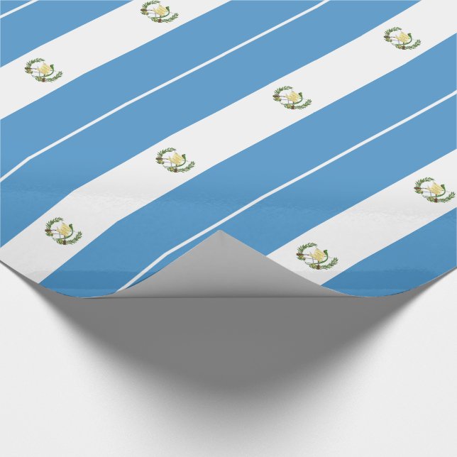 Papel De Regalo Bandera de Guatemala (Esquina)