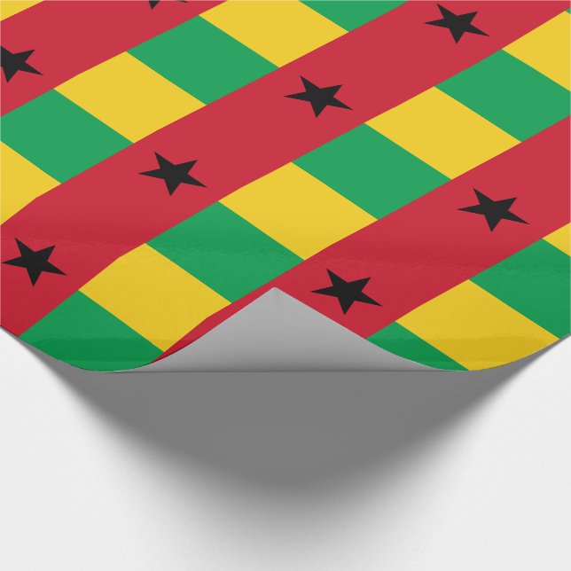 Papel De Regalo Bandera de Guinea Bissau (Esquina)