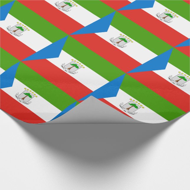 Papel De Regalo Bandera de Guinea Ecuatorial (Esquina)