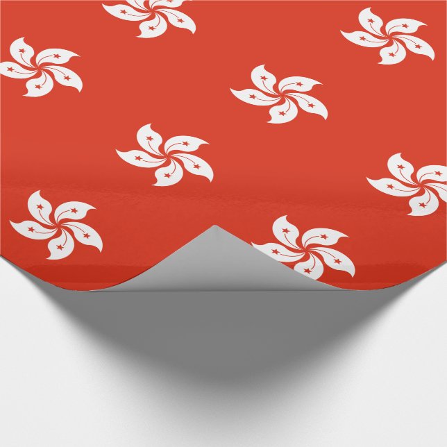Papel De Regalo Bandera de Hong Kong (Esquina)