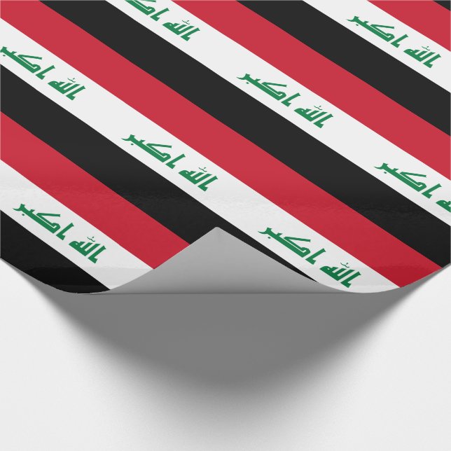 Papel De Regalo Bandera de Iraq (Esquina)