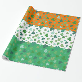 Papel De Regalo Bandera de Irlanda con rocas muertas