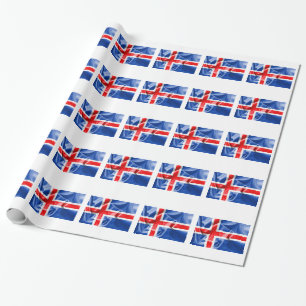 Papel De Regalo Bandera de Islandia