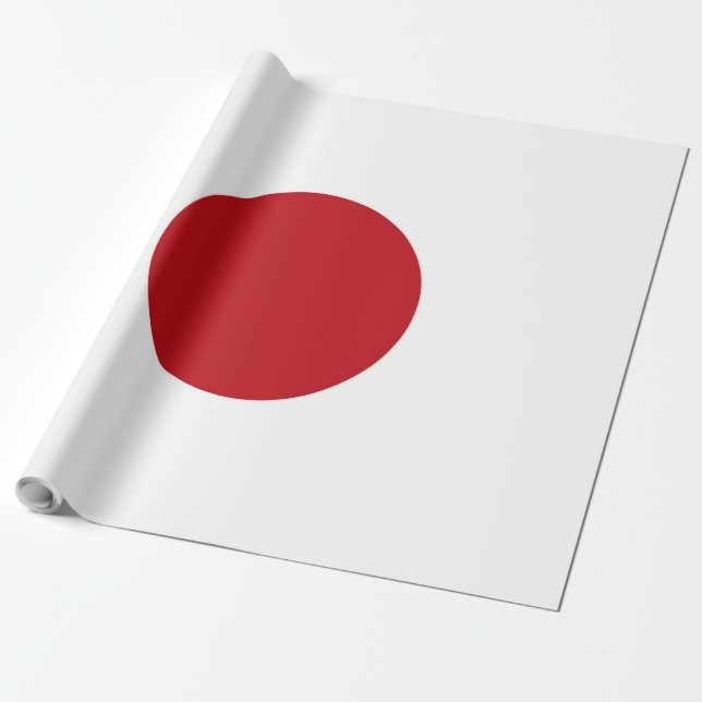 Papel De Regalo Bandera de Japón (Desenrollado)