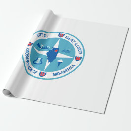Papel De Regalo Bandera de Joliet (Illinois)