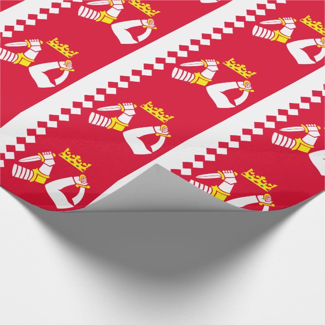 Papel De Regalo Bandera de Karelia del Norte (Esquina)