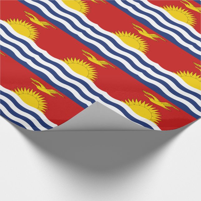 Papel De Regalo Bandera de Kiribati (Esquina)