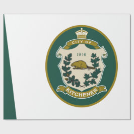 Papel De Regalo Bandera de Kitchener (Ontario, Canadá)