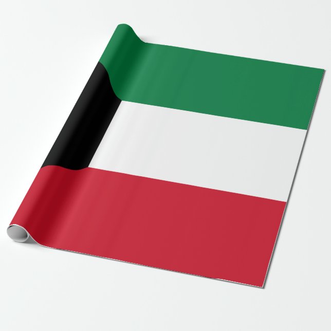 Papel De Regalo Bandera de Kuwait (Desenrollado)