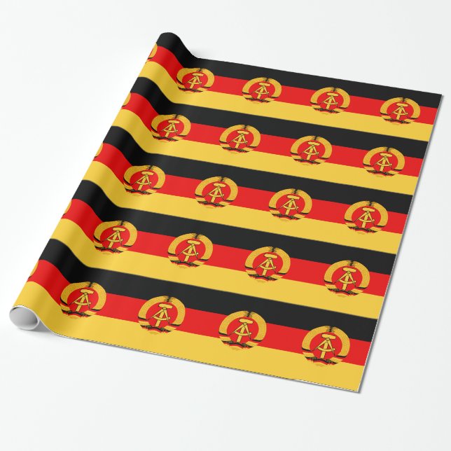 Papel De Regalo Bandera de la Alemania Oriental (Desenrollado)