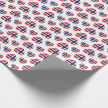 BANDERA DE LA FORMA DEL CORAZÓN DE NORUEGA