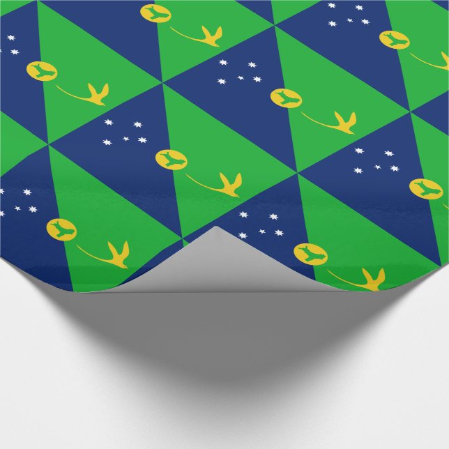 Papel De Regalo Bandera de la isla de los navidades (Esquina)