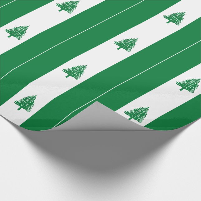 Papel De Regalo Bandera de la isla de Norfolk (Esquina)