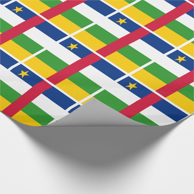 Papel De Regalo Bandera de la República Centroafricana (Esquina)