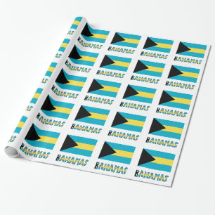 Papel De Regalo Bandera de las Bahamas y regalo para todas las oca