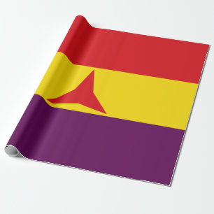 Papel De Regalo Bandera de las Brigadas Internacionales (Guerra Ci