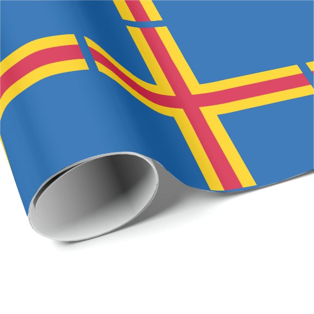 Papel De Regalo Bandera de las Islas Åland (Esquina del rollo)