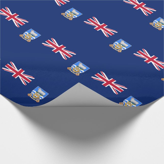 Papel De Regalo Bandera de las Islas Malvinas (Esquina)