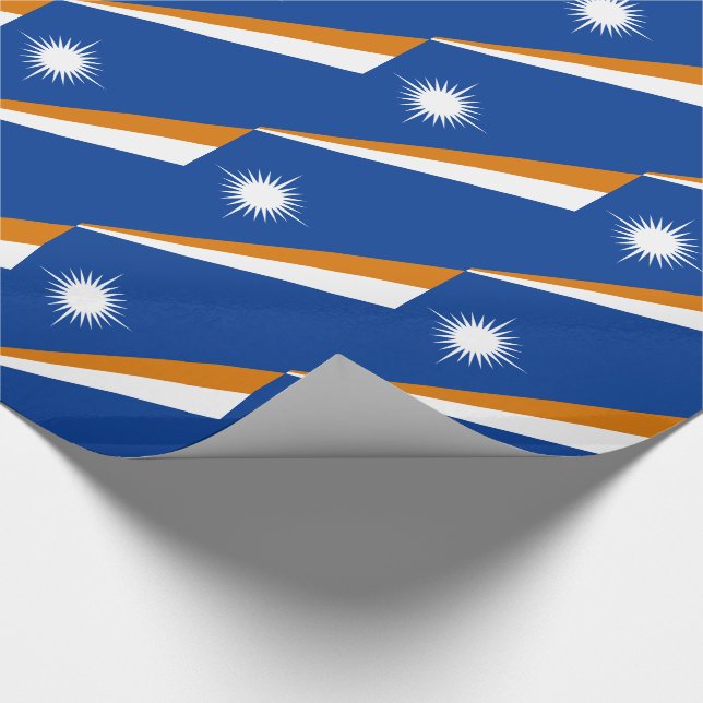 Papel De Regalo Bandera de las Islas Marshall (Esquina)