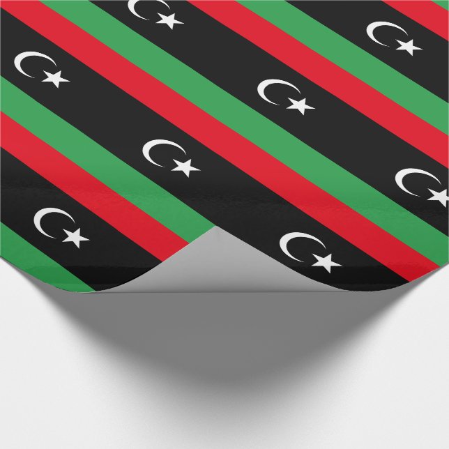 Papel De Regalo Bandera de Libia (Esquina)