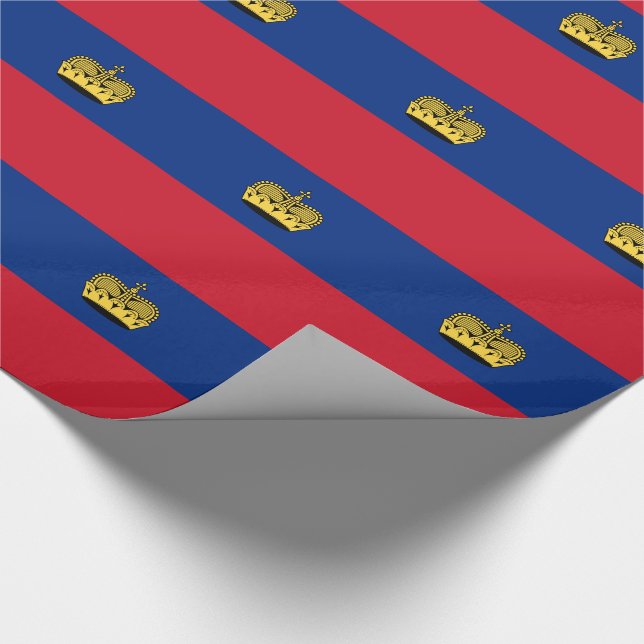 Papel De Regalo Bandera de Liechtenstein (Esquina)