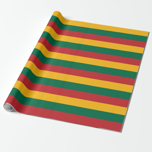 Papel De Regalo Bandera de Lituania (Desenrollado)