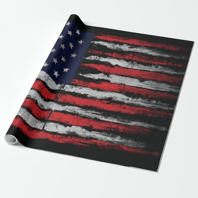 Papel De Regalo Bandera de los Estados Unidos (Desenrollado)