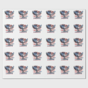 Papel De Regalo Bandera de los Estados Unidos. América