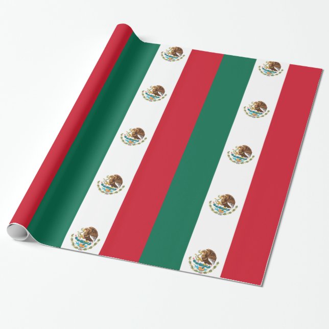 Papel De Regalo Bandera de México (Desenrollado)